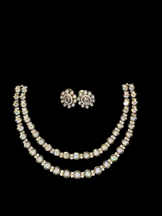 Rajita Raga Premium Layered AD Stoned Victorian Necklace Set