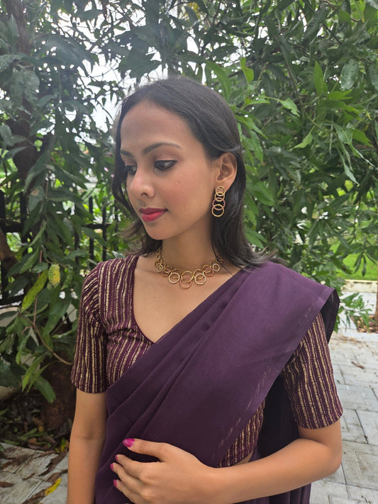 Chakrini Premium Quality Elegant and Beautiful Antique Gold American Diamond Party wear Necklace Set in Two Colors