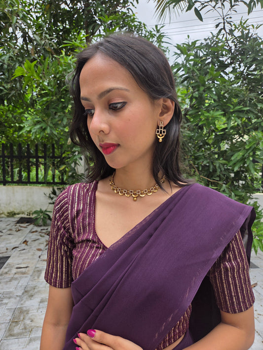 Chitraleela Premium Quality Antique Gold Plated Stylish and Trendy AD Stoned Necklace Set