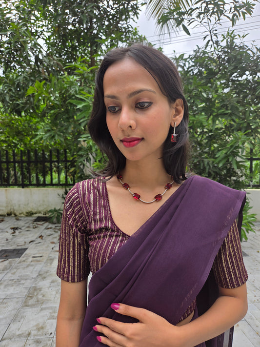 RatnaVaibhavi Premium Quality Victorian collection Antique Gold Finished Stylish and Trendy Necklace Set with AD Stones in 2 different Colors