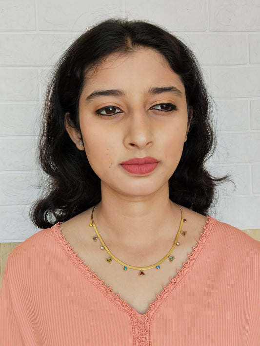 TrikonaRatna Premium Quality Budget Friendly 22k Gold Plated Trendy and Elegant Western Chain