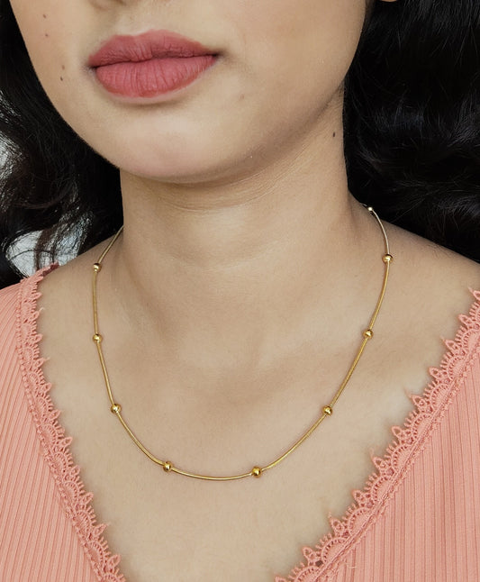Mangalrekha Premium Quality Budget Friendly 22k Gold Plated Trendy and Elegant Western Chain
