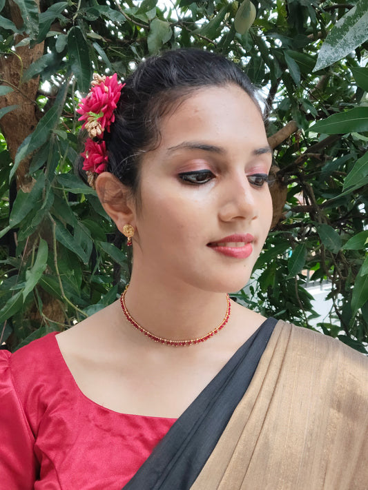Ghunghuravali Budget Friendly Simple and Elegant Light weight Beaded Necklace Set