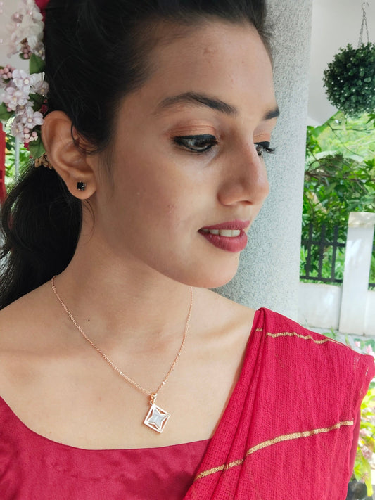 Nakshira Budget Friendly Rose Gold Finished Simple and Elegant Western Chain