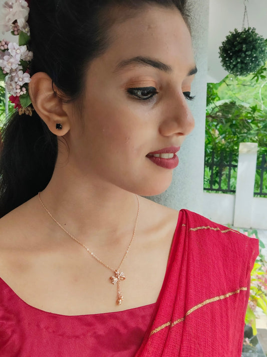 GraceBell Premium Quality Budget Friendly Rose Gold Finished Simple and Elegant Western Chain