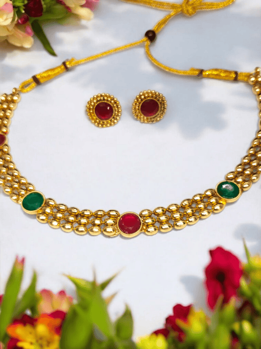 Amulyaraaga Evergreen Trending Multicolored Necklace Set