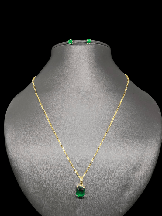 Harineela Budget Friendly Gold Plated Simple and Elegant Western Chain and Earring Combo Set