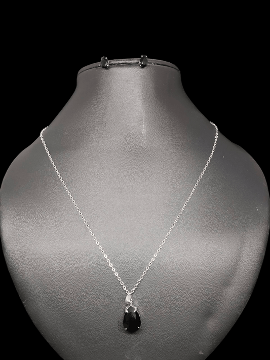 Shyamika Budget Friendly Silver Plated Simple and Elegant Western Chain and Earring Combo Set