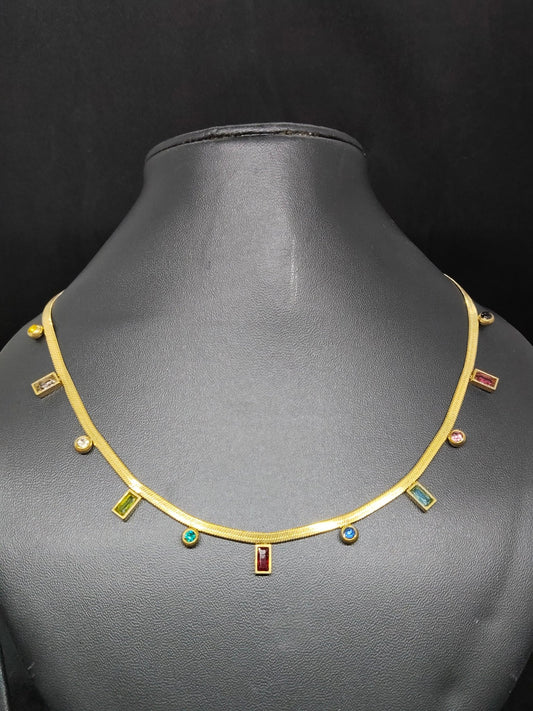 Verajewel Premium Quality Budget Friendly 22k Gold Plated Trendy and Elegant Western Chain