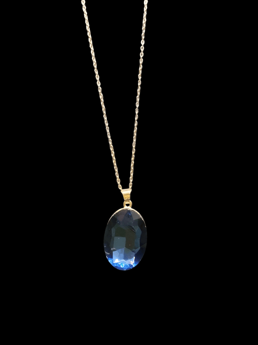 Ocean Eclipse Premium Quality 18k Gold Plated Simple and Elegant Western Chain with Pendant