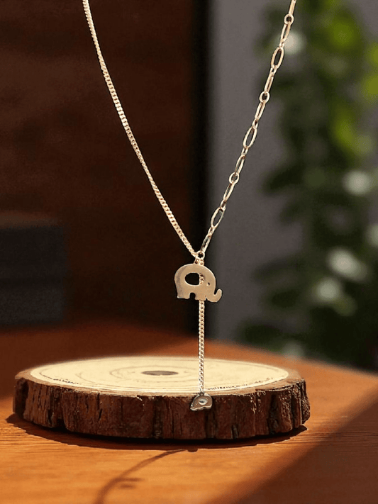 TrunkTales Premium Quality Rose Gold Plated Simple and Elegant Western Chain with Pendant