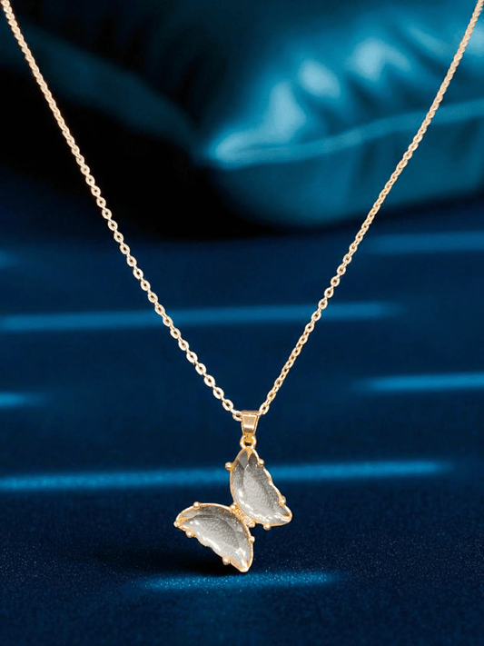 Dreamwing Premium Quality 18k Gold Plated Simple and Elegant Western Chain with Pendant available in 2 colors