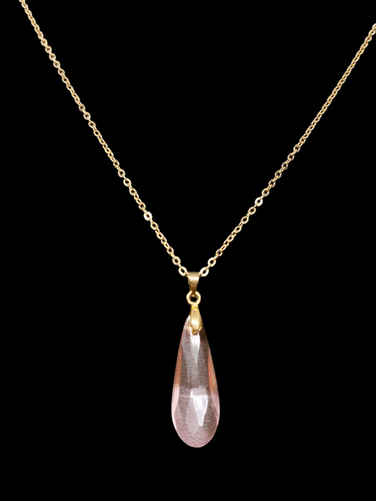 Crystal Rain Premium Quality 18k Gold Plated Simple and Elegant Western Chain with Pendant available in 3 Colors