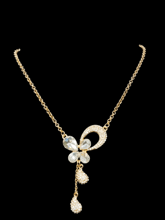 Pearl Whispers Premium Quality 22k Gold Plated Simple and Elegant Western Chain with Pendant