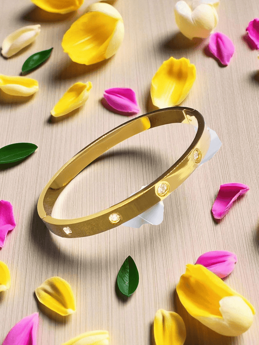 Kiritika Premium Quality Budget Friendly Anti-Tarnished Openable Free Size Kada Bangle