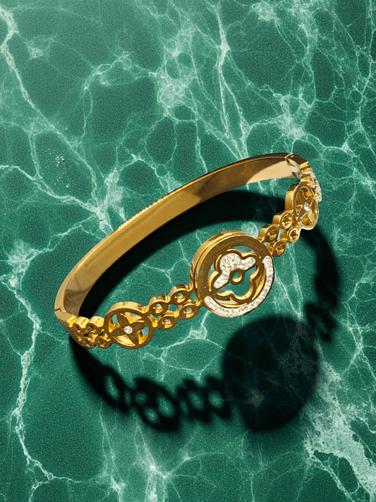 Charmlet Premium Quality Budget Friendly Anti-Tarnished Openable Free Size Kada Bangle