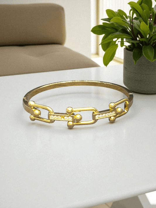 Bandhanika Premium Quality Budget Friendly Anti-Tarnished Openable Free Size Kada Bangle