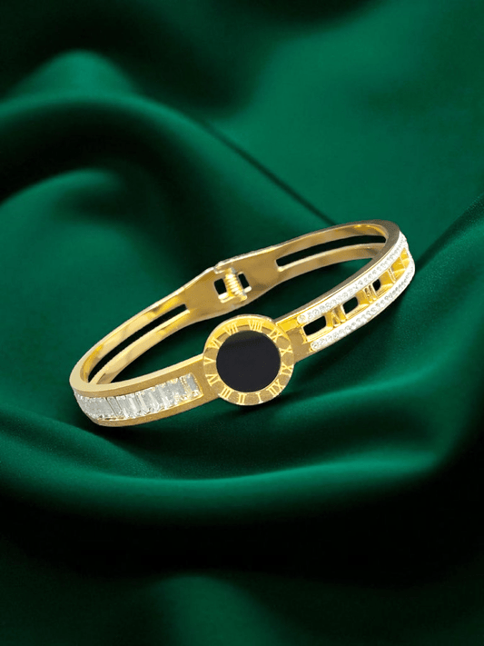 Yugavalli Premium Quality Budget Friendly Anti-Tarnished Openable Free Size Kada Bangle