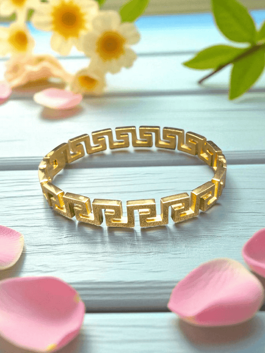 Linear Luxe Premium Quality Budget Friendly Anti-Tarnished Openable Free Size Kada Bangle