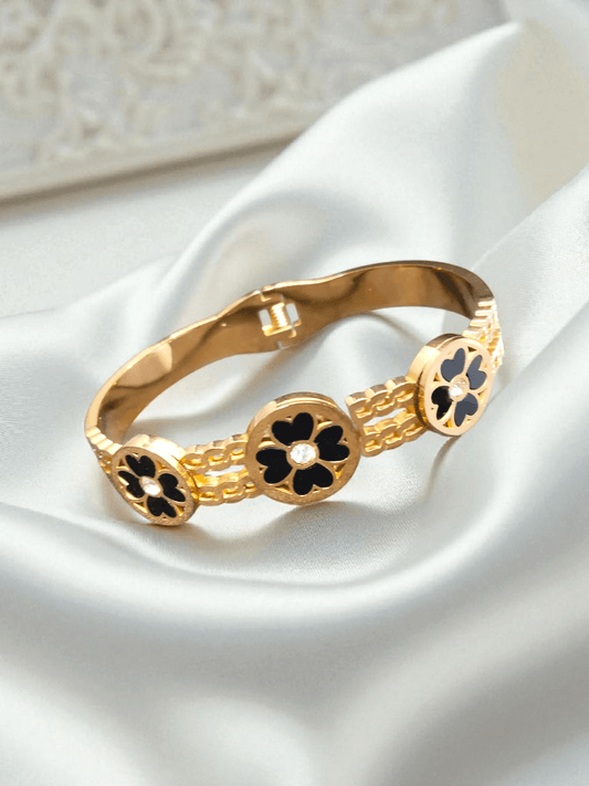 Kamalamudra Premium Quality Budget Friendly Anti-Tarnished Openable Free Size Kada Bangle