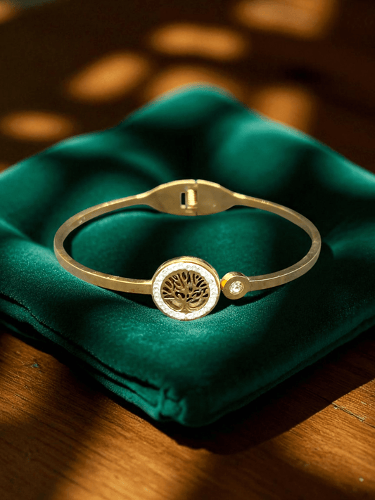 EternaTree Premium Quality Budget Friendly Anti-Tarnished Openable Free Size Kada Bangle