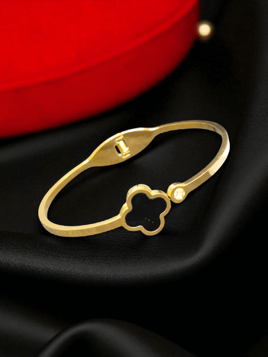 Black Blush Premium Quality Budget Friendly Anti-Tarnished Openable Free Size Kada Bangle