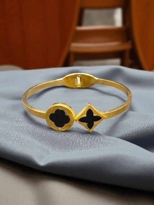 BoldFusion Premium Quality Budget Friendly Anti-Tarnished Openable Free Size Kada Bangle