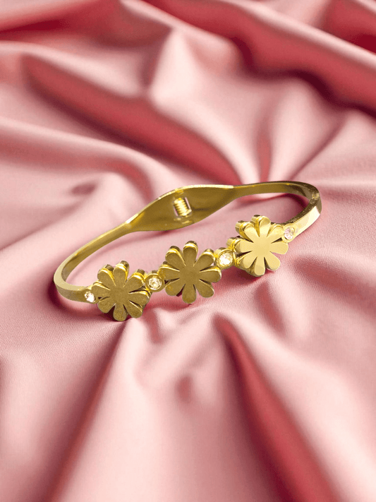 Sunlace Trio Premium Quality Budget Friendly Anti-Tarnished Openable Free Size Kada Bangle