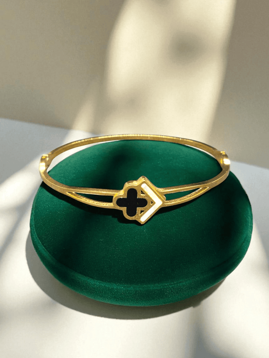 Velvet Arrow Premium Quality Budget Friendly Anti-Tarnished Openable Free Size Kada Bangle