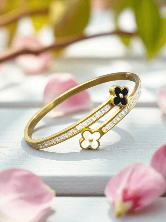 Petal Beam Premium Quality Budget Friendly Anti-Tarnished Openable Free Size Kada Bangle