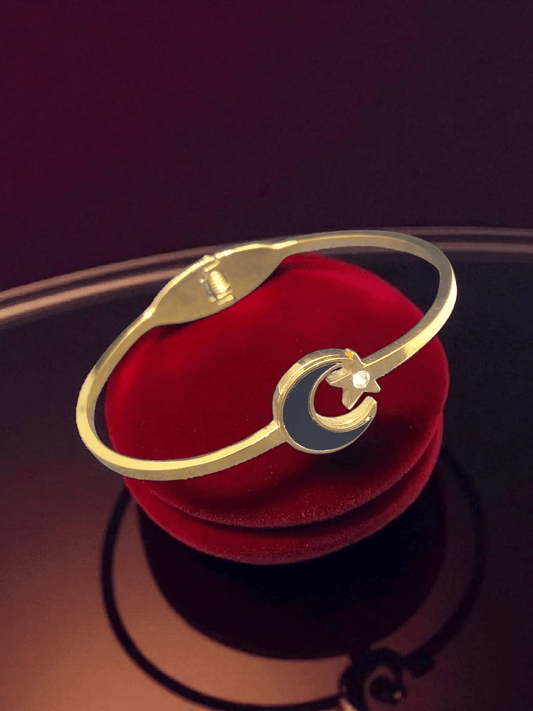 MoonDream Premium Quality Budget Friendly Anti-Tarnished Openable Free Size Kada Bangle