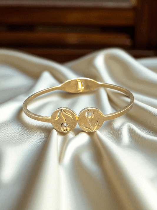 Lily Tokens Premium Quality Budget Friendly Anti-Tarnished Openable Free Size Kada Bangle