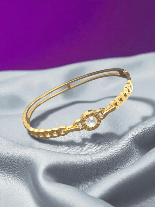 Eclipse Link Premium Quality Budget Friendly Anti-Tarnished Openable Free Size Kada Bangle