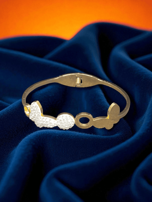 GlowCycle Premium Quality Budget Friendly Anti-Tarnished Openable Free Size Kada Bangle