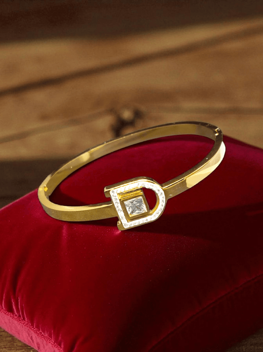 Divine D Premium Quality Budget Friendly Anti-Tarnished Openable Free Size Kada Bangle