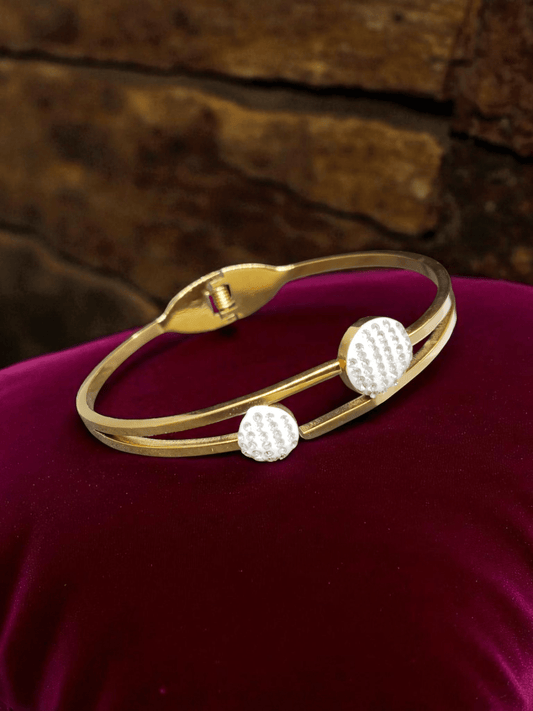 Imperium Premium Quality Budget Friendly Anti-Tarnished Openable Free Size Kada Bangle