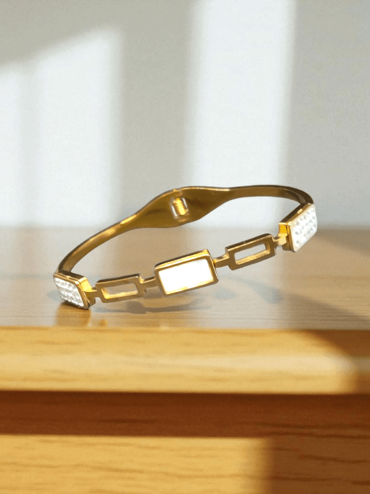 EdgeAura Premium Quality Budget Friendly Anti-Tarnished Openable Free Size Kada Bangle