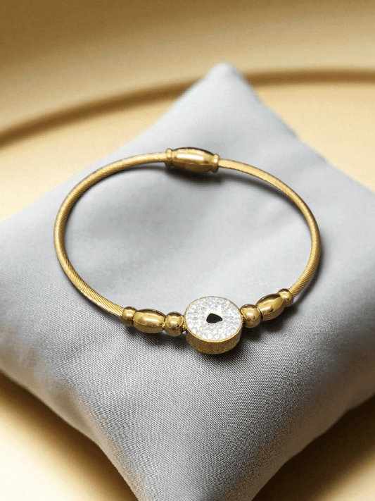 Divine Eyelet Premium Quality Budget Friendly Anti-Tarnished Magnetic Type Openable Free Size Kada Bangle