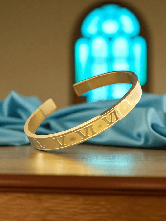 Legacy Loop Premium Quality 22K Gold Plated Open Type Unisex Free Size Kada Bangles