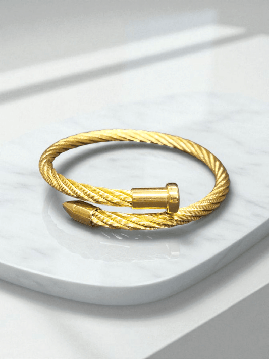 TwistForge Premium Quality Anti Tarnished Modern and Trendy Twist Openable Budget Friendly Bracelet