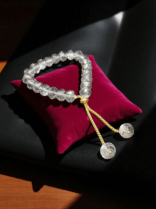 ClearGrace Premium Quality Crystal Beads Adjustable Bracelets in Different Colors