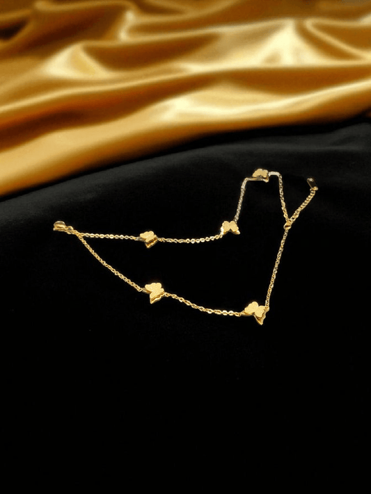 Auric Wings Two Layered Premium Quality 22k Gold Plated Trendy and Stylish Bracelet