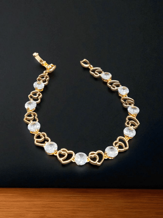 Purely Yours Premium Quality 18k Gold Plated Budget Friendly Trendy and Stylish Bracelet