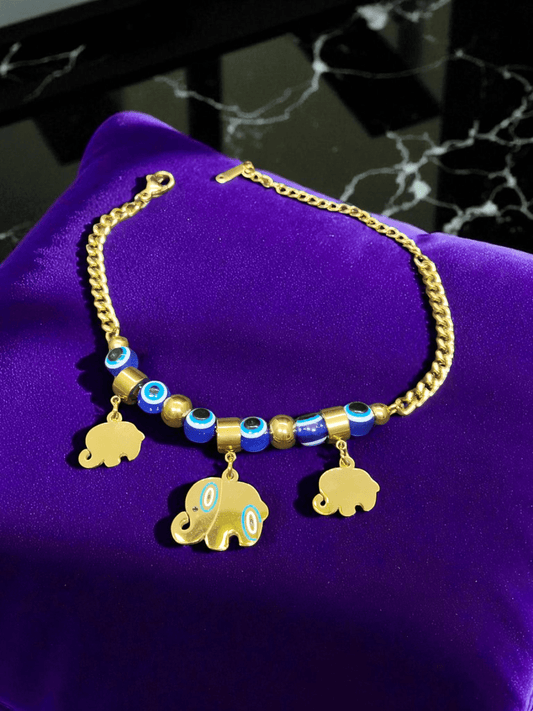 Tusk & Twinkle Premium Quality 22k Gold Plated Budget Friendly Trendy and Stylish Bracelet