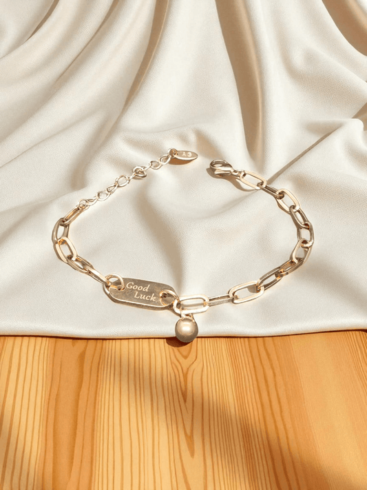 Fortuna Link Premium Quality Rose Gold Plated Budget Friendly Trendy and Stylish Bracelet