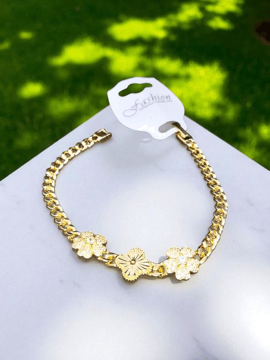 Lily Shine Premium Quality 22k Gold Plated Budget Friendly Trendy and Stylish Bracelet