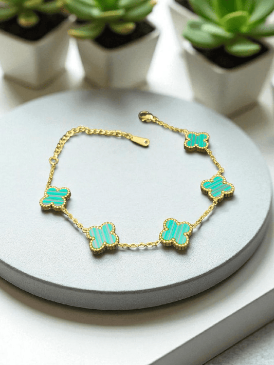 TealTreasure Premium Quality 18k Gold Plated Budget Friendly Trendy and Stylish Bracelet