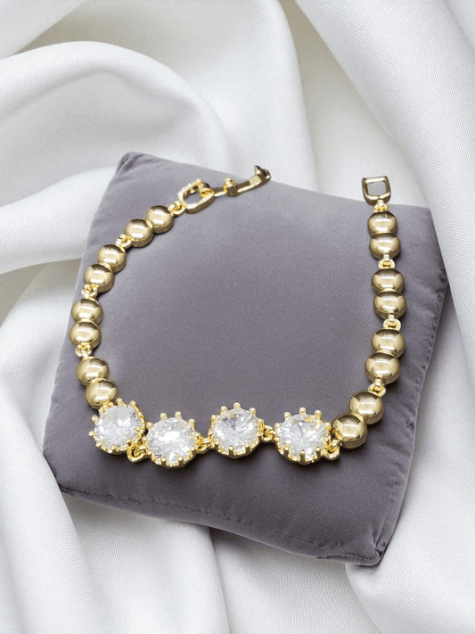 Solara Spark Premium Quality 22k Gold Plated Budget Friendly Trendy and Stylish Bracelet