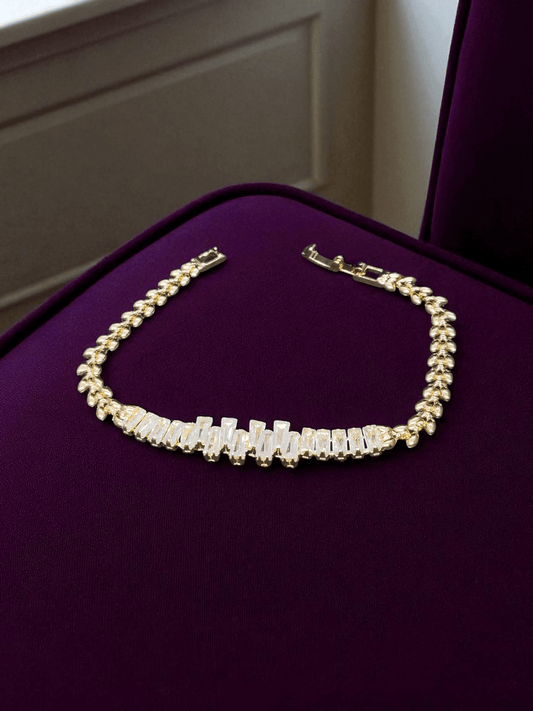 RegalTide Premium Quality 22k Gold Plated Budget Friendly Trendy and Stylish Bracelet