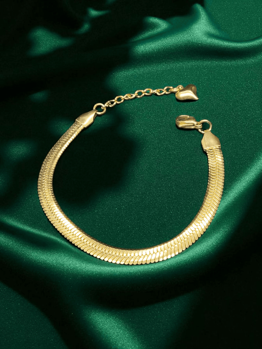HeartTail Premium Quality 22k Gold Plated Budget Friendly Trendy and Stylish Bracelet